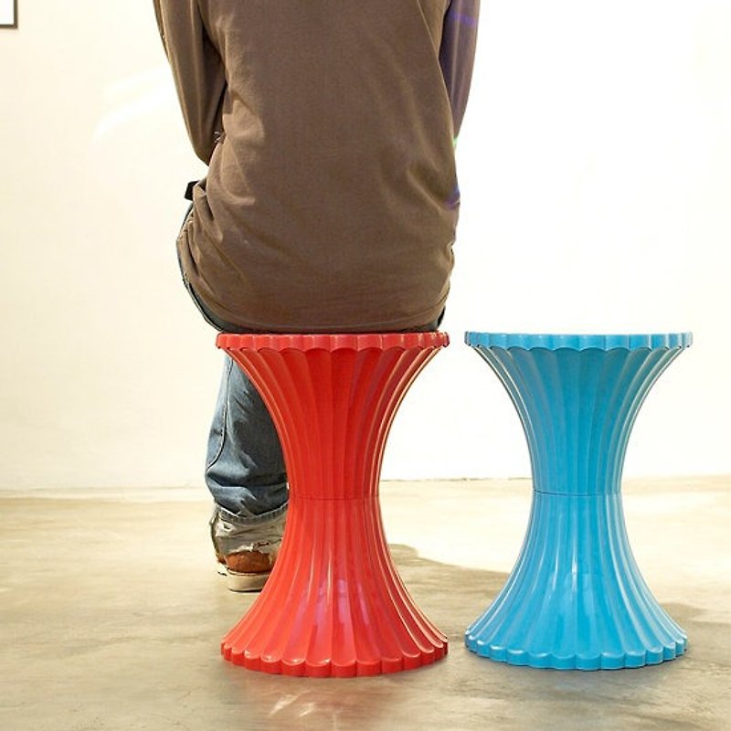 Talk about ice fruit room chair and stool 2 pieces (red and blue each 1 piece) Stool - เฟอร์นิเจอร์อื่น ๆ - พลาสติก สีน้ำเงิน