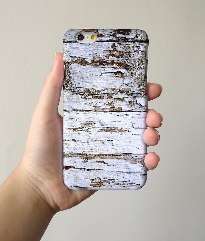 Print Wood Pattern white 08 3D Full Wrap Phone Case, available for  iPhone 7, iPhone 7 Plus, iPhone 6s, iPhone 6s Plus, iPhone 5/5s, iPhone 5c, iPhone 4/4s, Samsung Galaxy S7, S7 Edge, S6 Edge Plus, S6, S6 Edge, S5 S4 S3  Samsung Galaxy Note 5, Note 4, Not - Other - Plastic 