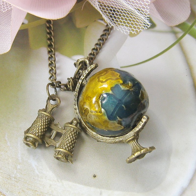 A romantic trip to the earth necklace - Necklaces - Other Metals 