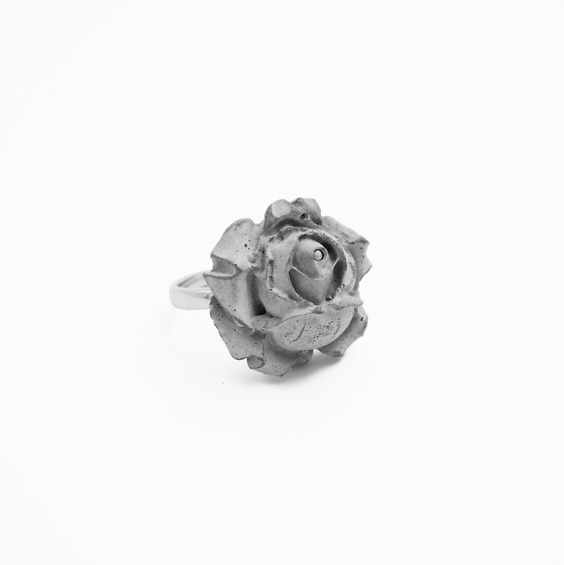 Rose Ring(Grey) - Chloris Series - แหวนทั่วไป - ปูน สีเทา