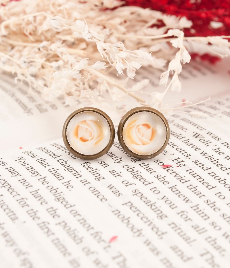 // La Don // [dream bubble mini bronze earrings - bud] - Earrings & Clip-ons - Other Metals Gold