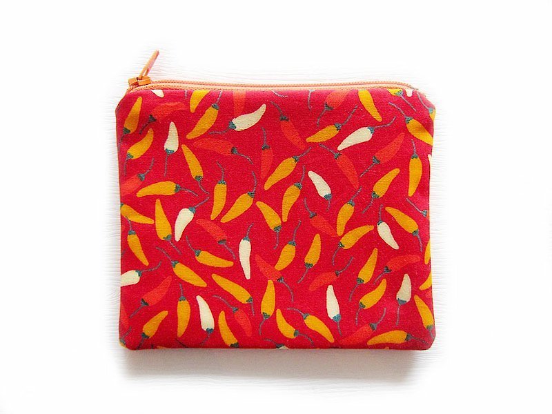 Zipper bag/coin purse/mobile phone case small pepper - กระเป๋าใส่เหรียญ - วัสดุอื่นๆ 