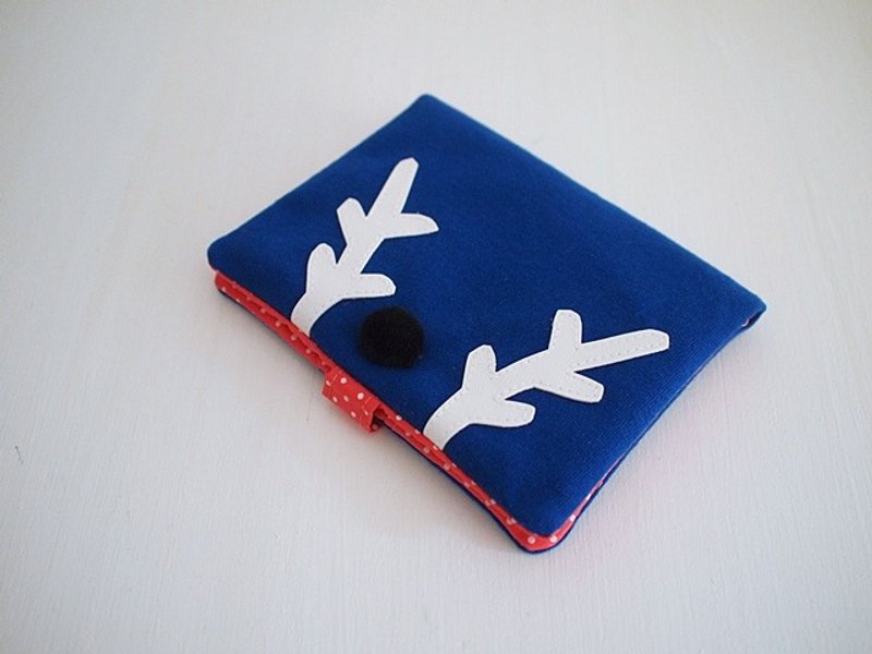 hairmo. Elk big nose Passport Holder / card holder - sapphire - ที่เก็บพาสปอร์ต - วัสดุอื่นๆ สีน้ำเงิน