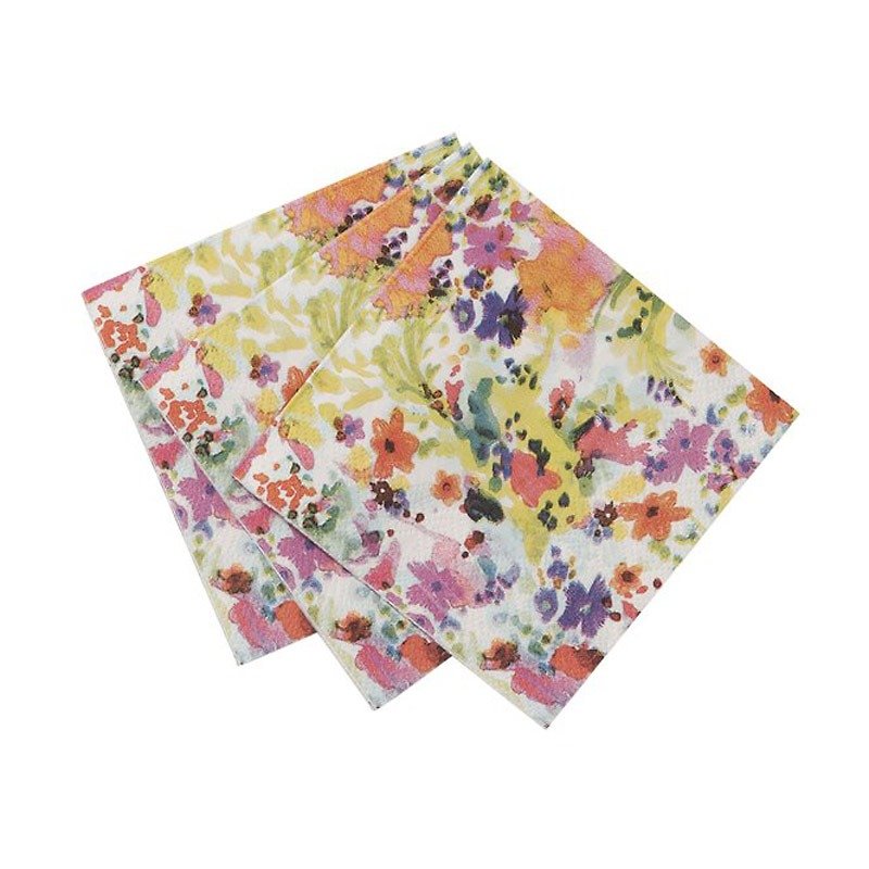 Feast of Flowers Colorful Napkins UK Talking Tables Party Supplies - ผ้ารองโต๊ะ/ของตกแต่ง - กระดาษ หลากหลายสี