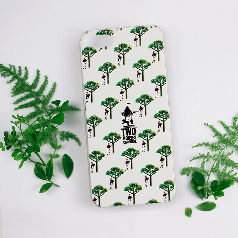 Man and The Whispering Tree- iphone 5/5s Hard case - Phone Cases - Silicone Green