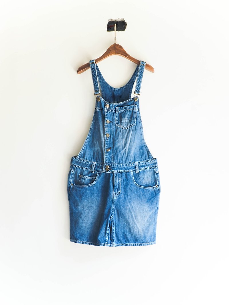 River Hill - blue sky clouds soft tannins suspenders shorts jumpsuit overalls neutral Japan - Overalls & Jumpsuits - Other Materials Blue