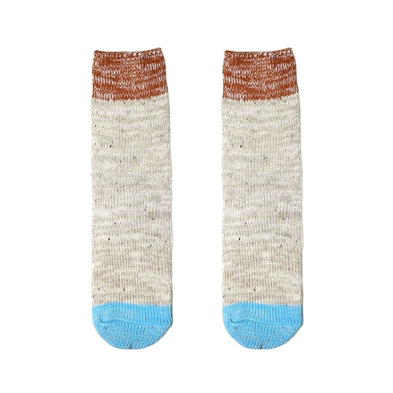 【4色】生活雜貨舖！// 質舒雪點混織粗線棉襪子 :::DAWN' make up your feet ::: - Socks - Cotton & Hemp Multicolor