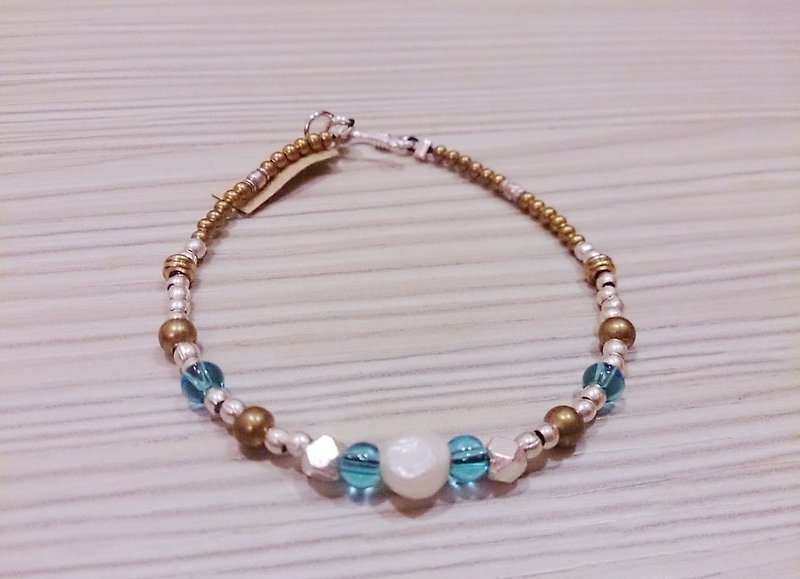Silver wax rope bracelet rope bracelet natural stone bracelet lucky - Bracelets - Gemstone Multicolor