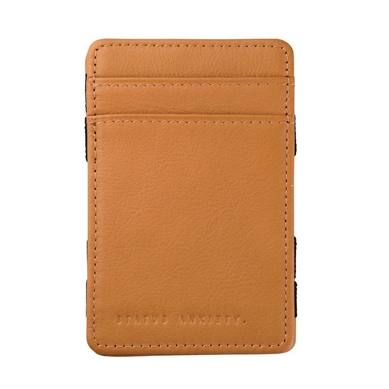 FLIP Money Clip/Card Clip_Tan / Camel - Card Holders & Cases - Genuine Leather Brown