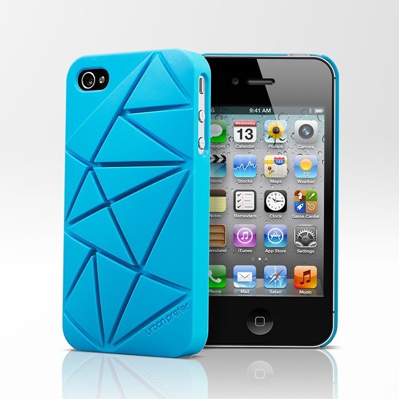 COIN4 手機殼 iPhone 4/4S 藍色硬殼 - 手機殼/手機套 - 塑膠 藍色