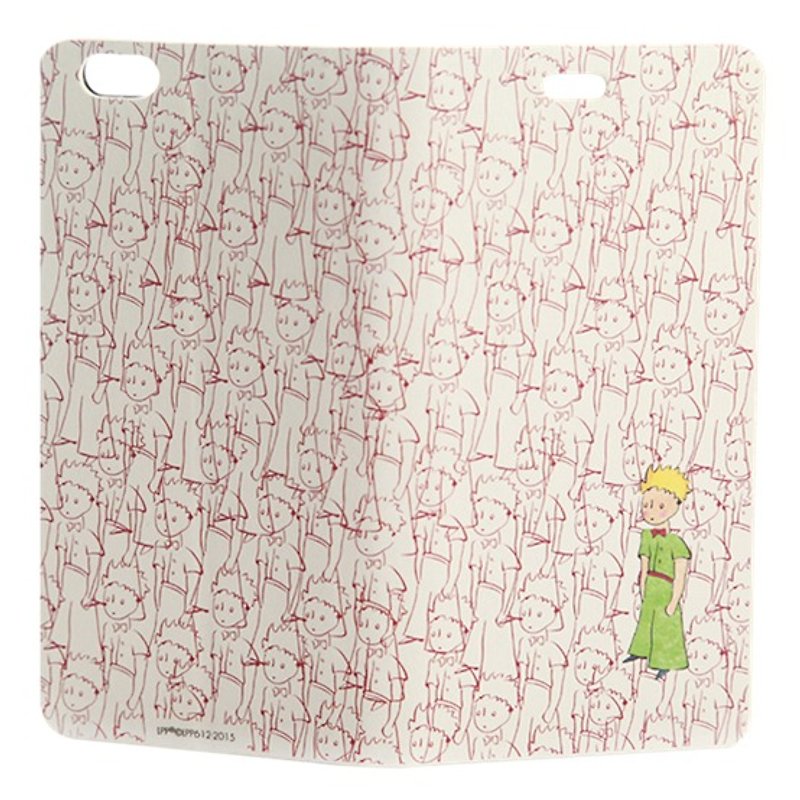 Little Prince authorized series - silly little prince - mobile phone holster (white) - Phone Cases - Faux Leather White