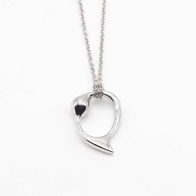 Selfishness Silver Necklace - Necklaces - Sterling Silver Silver