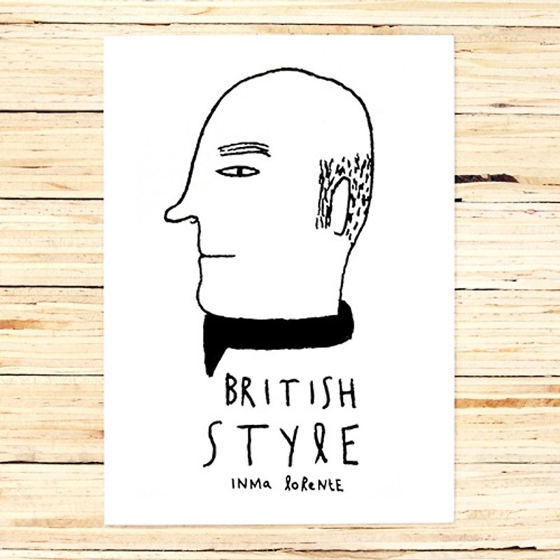 Global illustrator series - Inma Lorente Postcard " BRITISH STYLE " - Cards & Postcards - Paper 