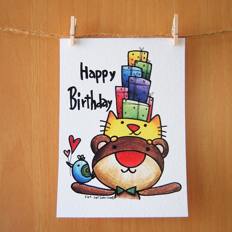 Postcards-Stacking High and Gao Qing's Birthday - Cards & Postcards - Paper Multicolor
