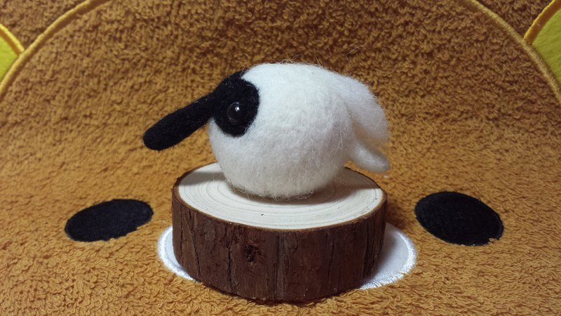 ☆ 羊毛氈 黑面琵鷺 (匙嘴鷺、琵琶嘴鷺) 波波雀 ☆ - 編織/刺繡/羊毛氈/縫紉 - 羊毛 黑色
