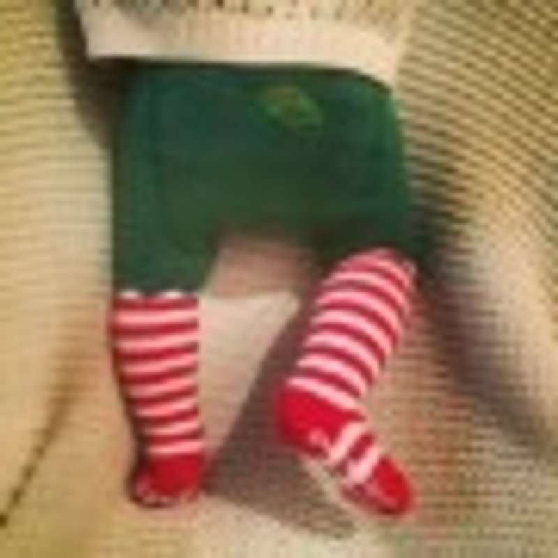 2014  秋冬Slugs & Snail 聖誕快樂有機棉褲襪 - 其他 - 棉．麻 綠色