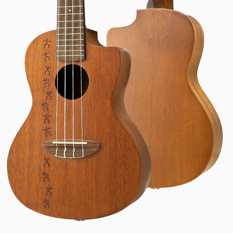 Papa II CE 23吋 面單桃花心木 缺角 可接電 烏克麗麗 - 吉他/樂器 - 木頭 咖啡色