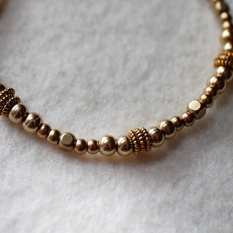 EF NO.123 golden years golden section a brass bracelet - Bracelets - Other Materials Gold