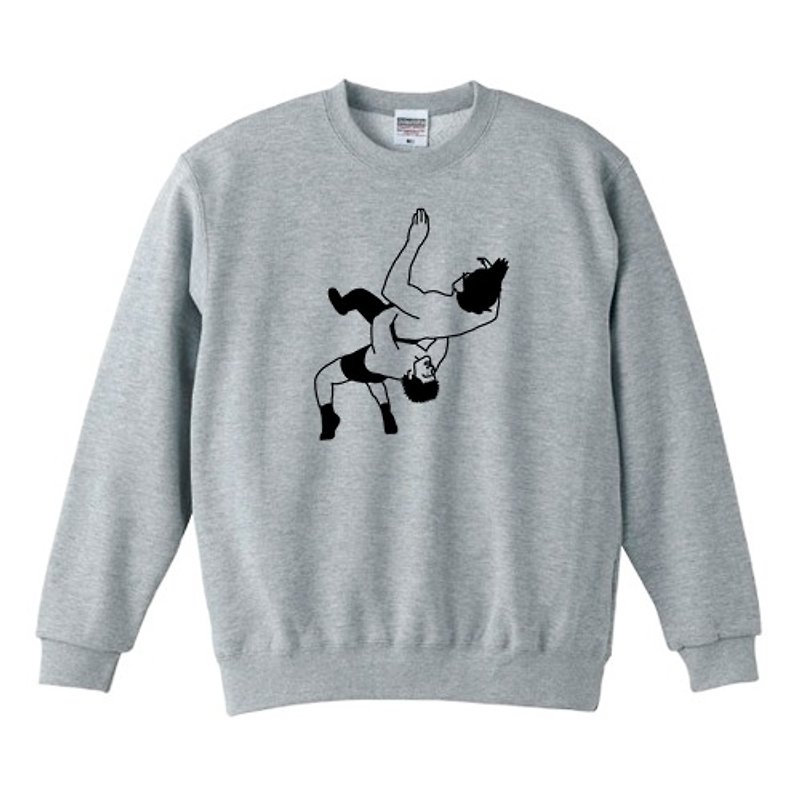 ジャーマンスープレックス　スウェット - 中性衛衣/T 恤 - 棉．麻 灰色