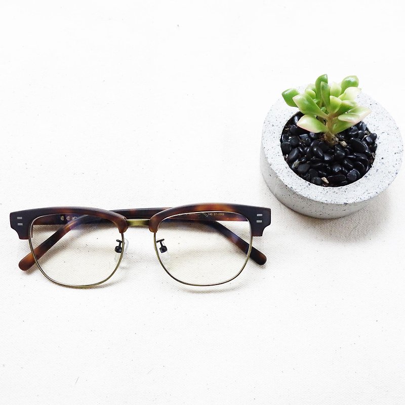 Bright matte bronze tortoiseshell frame eyebrow new glasses frame box - Glasses & Frames - Plastic Brown