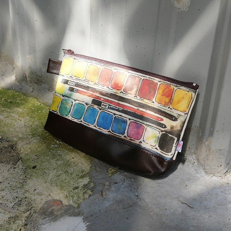 Cosmetic Bag Pencil case / Palette - กระเป๋าเครื่องสำอาง - ผ้าฝ้าย/ผ้าลินิน หลากหลายสี