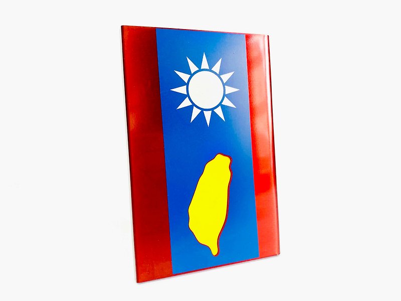 Taiwan Business Card Holder_National flag - ที่เก็บนามบัตร - สแตนเลส สีแดง