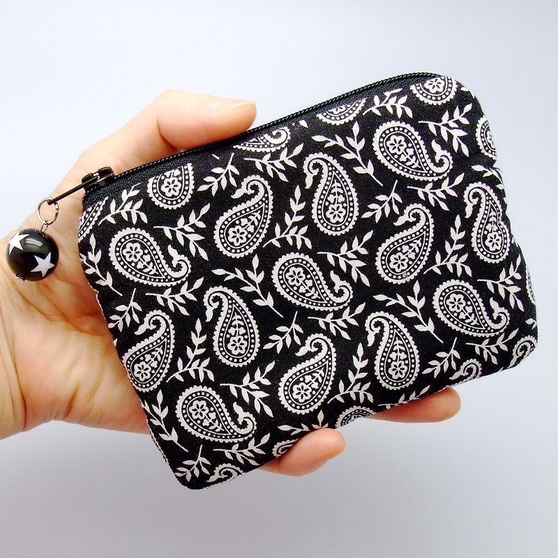 Zipper pouch / coin purse (padded) (ZS-51) - กระเป๋าใส่เหรียญ - วัสดุอื่นๆ สีดำ
