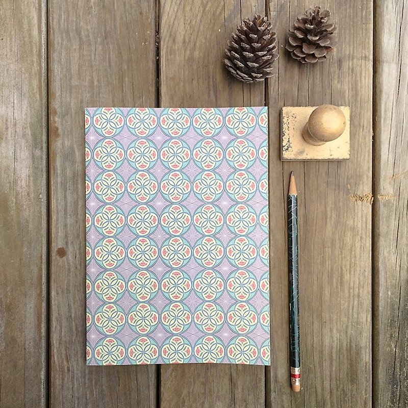 Floral NoteBook / Four Seasons series 【Winter, Walzer of Midnight】 - สมุดบันทึก/สมุดปฏิทิน - กระดาษ สีน้ำเงิน