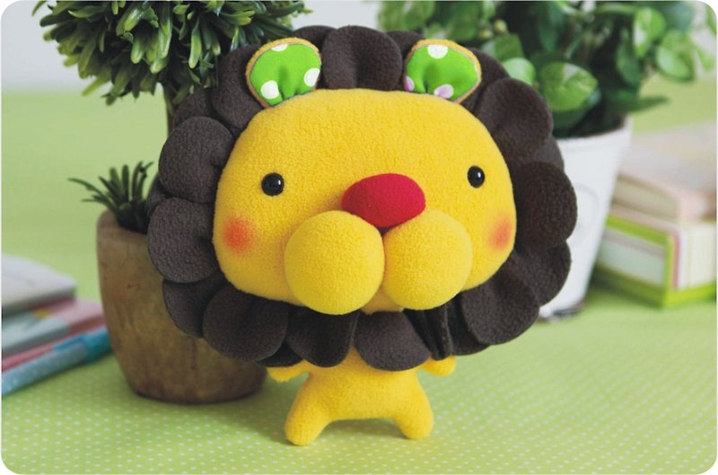 Doll - petal lion - Stuffed Dolls & Figurines - Other Materials Yellow