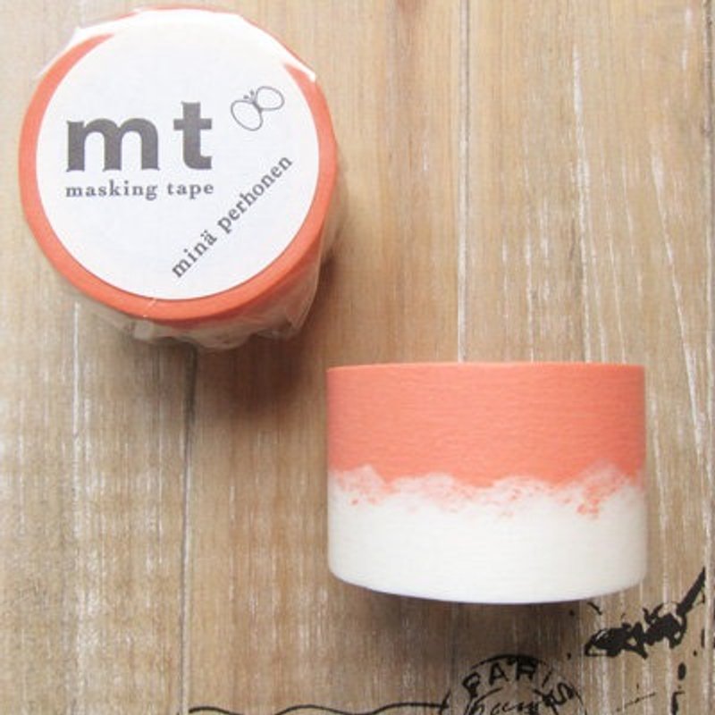 mt 和紙膠帶 mt x mina perhonen【Trip-珊瑚粉(MTMINA18)】 - 紙膠帶/和紙/PET - 紙 粉紅色
