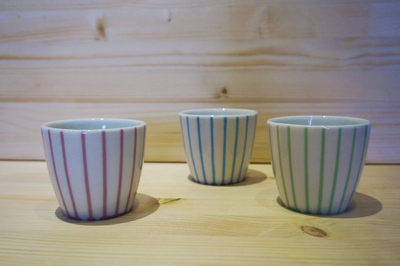 LINE series handleless cup - Teapots & Teacups - Porcelain Multicolor