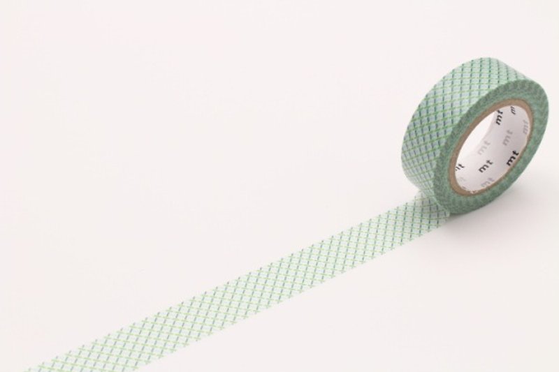 Mt and paper tape Deco [dashed line - green (MT01D300)] finished product - มาสกิ้งเทป - กระดาษ สีเขียว