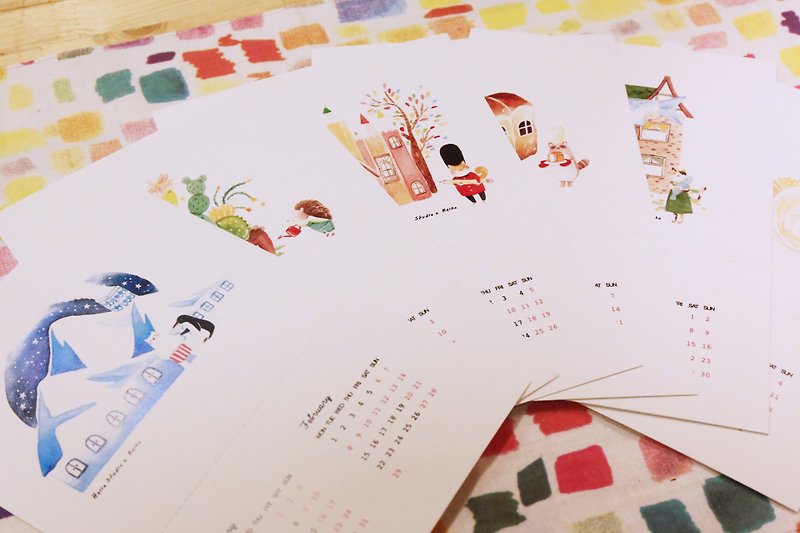 Come to my house │ 2016 calendar / postcards - Calendars - Paper Multicolor