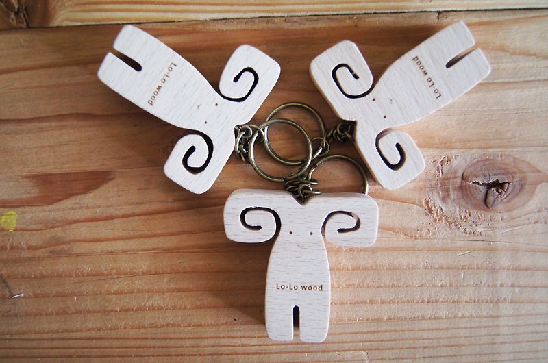 領頭羊-鑰匙圈 - 鑰匙圈/鎖匙扣 - 木頭 