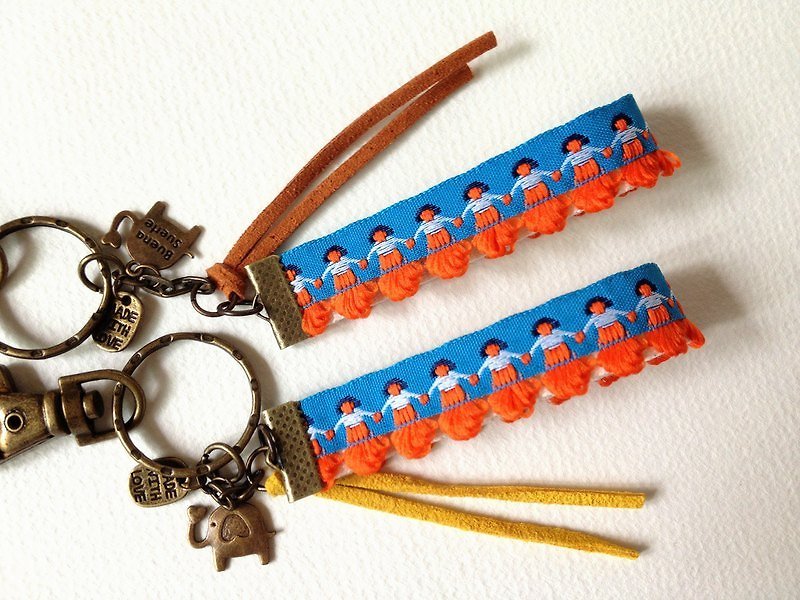 hm2. Dance! Tropical keychain - Charms - Other Materials Orange