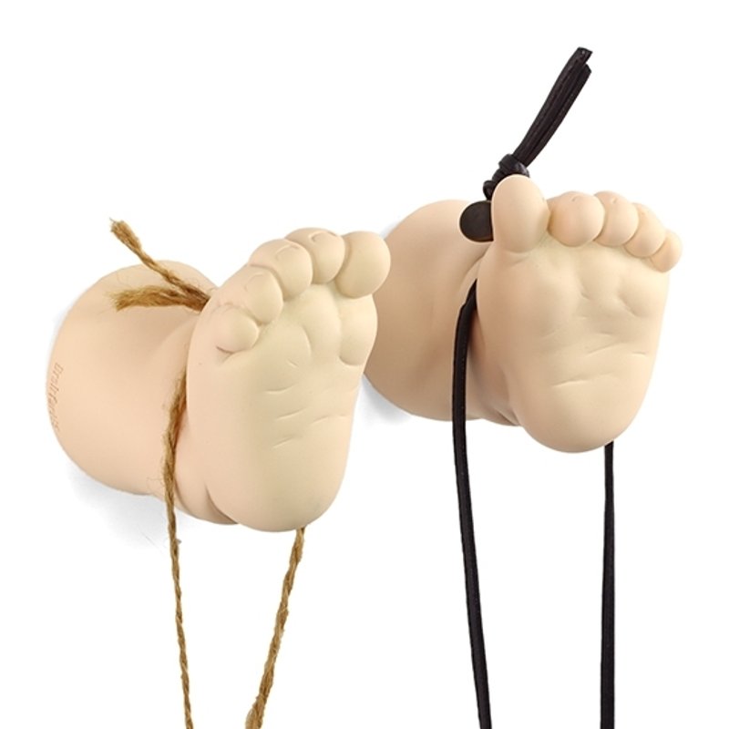 Hang In There Hanging Wall-Baby Feet (Skin Tone) - ตกแต่งผนัง - พลาสติก สึชมพู