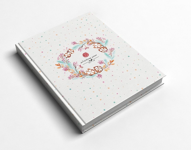 Rococo Strawberry WELKIN Handmade Handmade Book/Notebook/Handbook/Diary-Marshmallow Star Candy - Notebooks & Journals - Paper 