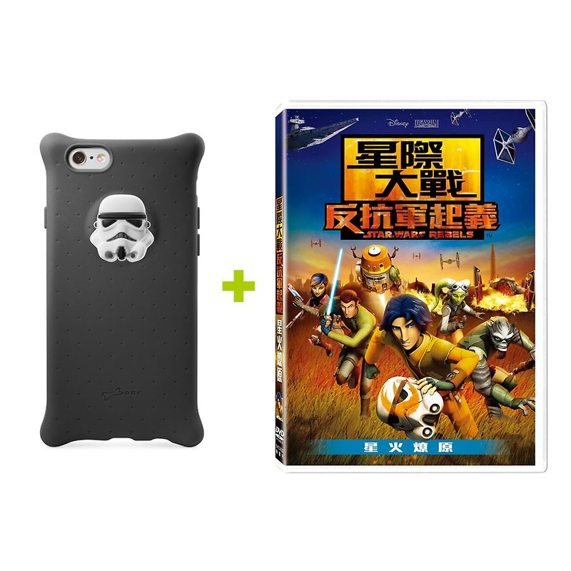 Bone / iPhone 6 / 6S bubble protector _ white soldiers + DVD Combo Pack [Star Wars] - Phone Cases - Silicone Multicolor