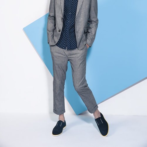 Little casual nine-point suit trousers