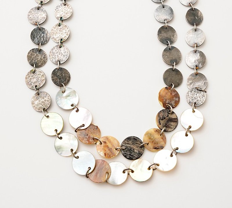 CN1 (Shell) - Necklaces - Other Metals Gray