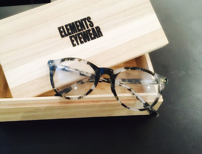 (無型號)Prototype Handmade in Japan Boston Shape eyeglasses frame eyewear - Glasses & Frames - Other Materials 