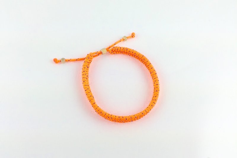 「ファインエディションオレンジロープ。」 - ブレスレット - その他の素材 オレンジ