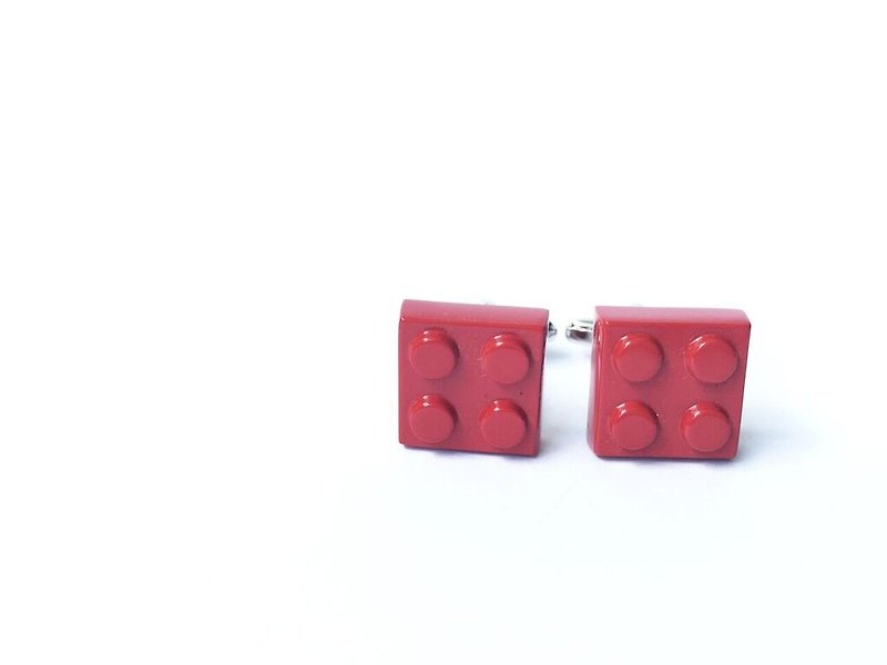 LEGO Square Blue/Red Cufflinks - กระดุมข้อมือ - โลหะ 