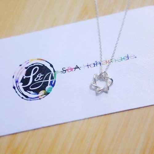 S&amp;amp;A Guardian Star Sterling Silver Necklace