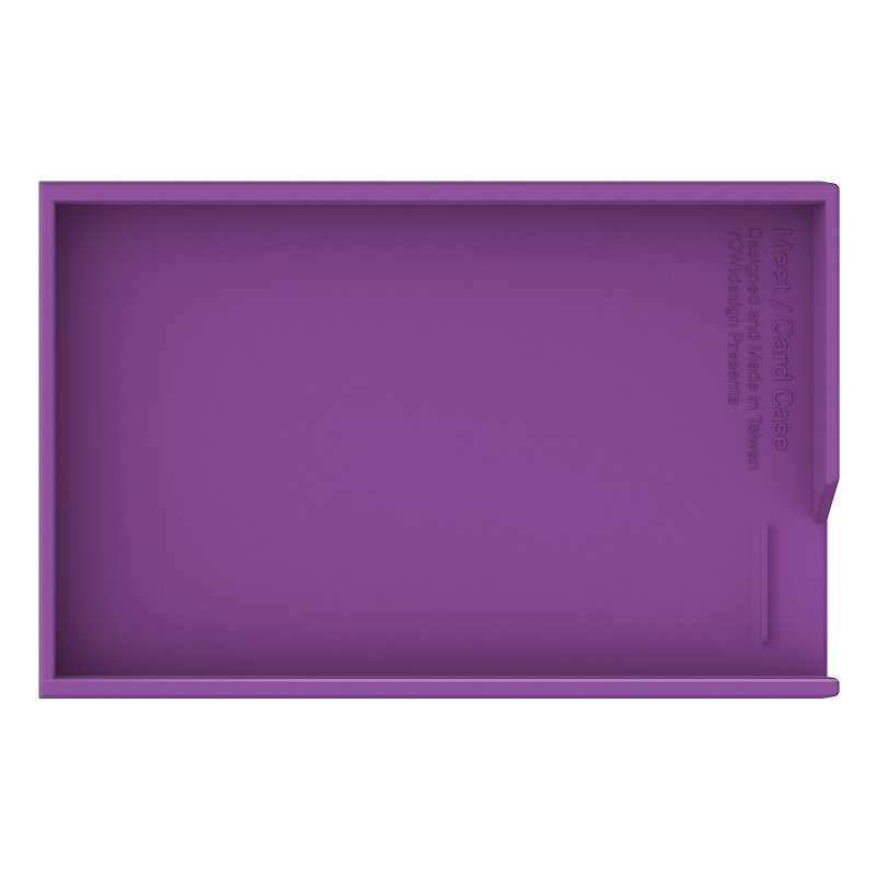 MEET+名片盒/下蓋 - 紫 - 卡片套/卡片盒 - 塑膠 紫色
