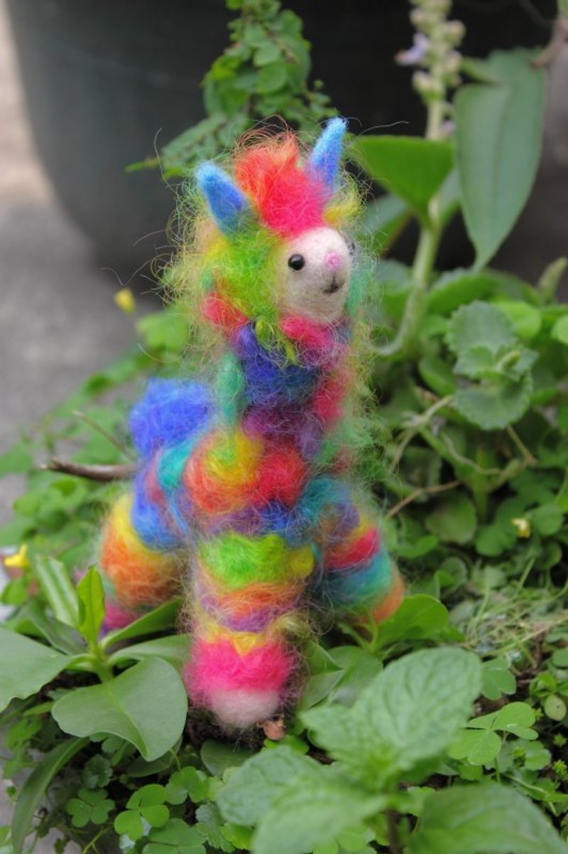 NEW 2013 New Color Alpaca (Grass Mud) Hand Dyed Rainbow ~~~ There are many colors to choose from - ตุ๊กตา - ขนแกะ หลากหลายสี