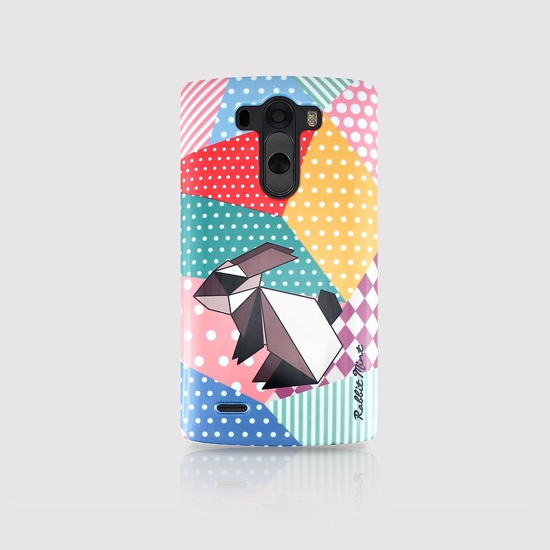 (Rabbit Mint) Mint Rabbit Phone Case - Origami Rabbit Series - LG G3 (P00057) - Phone Cases - Plastic Green