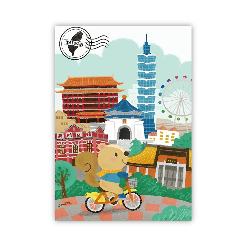 【PoCa】台湾からのポストカード：台北市イベント（No.07） - カード・はがき - 紙 