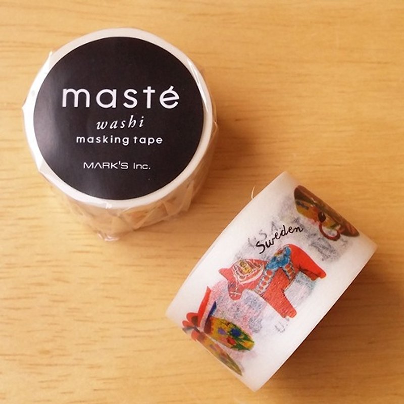 maste and paper tape Travel Series [Souvenirs (MST-MKT132-A)] Japan Direct Limited - Washi Tape - Paper Multicolor