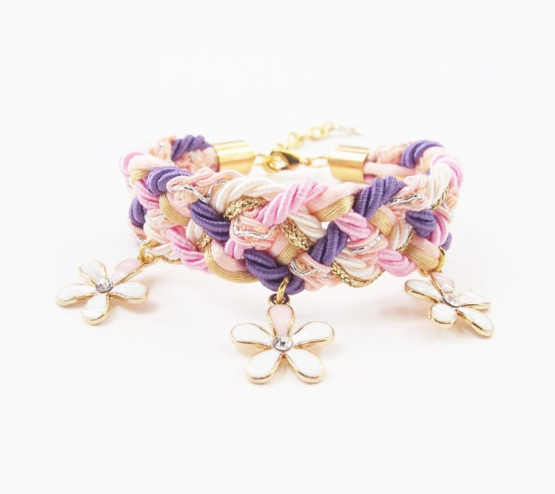 ELBRAZA: Sweet flower bracelet - Bracelets - Other Materials Multicolor